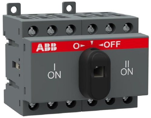 Рубильник реверсивный ABB OT25F3C 3п 25А с ручкой фото Рубильник реверсивный ABB OT25F3C 3п 25А с ручкой картинка
